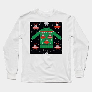 Ugly UFO Christmas Sweater Long Sleeve T-Shirt